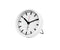 Karlsson Classic alarm klok staal wit