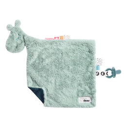 Labelknuffeldoekje Raffi Done by Deer blauw