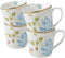 Laura Ashley Gift Set 4 Cups Cobblestone Pinstripe 32 cl.