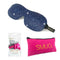 Contoured 3D Blackout Sleep Mask - Night Sky Print - Sleep Mask Pink Earplugs & Bag