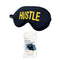 Satin Sleep Mask - Hustle Print - Sleep Mask & Black Earplugs