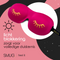 Contoured 3D Blackout Sleep Mask - Wink Print, Bright Pink - Sleep Mask Only