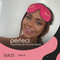 Contoured 3D Blackout Sleep Mask - Wink Print, Bright Pink - Sleep Mask Only