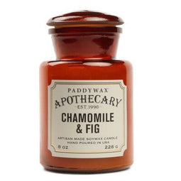 Gentlemens Hardware Glass Candle Chamomile + Fig - Geurkaars in glazen apothekerspot