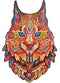 UNIDRAGON Wooden Jigsaw Puzzle Animal - Gentle Lynx - 297 pcs - King Size 27x41 cm