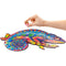 UNIDRAGON Wooden Jigsaw Puzzle Animal - Iridescent Chameleon, Medium, 26 x 33 cm