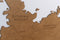 MiMi Innovations Luxury Wooden Country Map - 40.2x26 inch - Brown