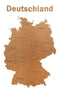 MiMi Innovations Luxury Wooden Country Map - 40.2x26 inch - Brown
