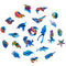 UNIDRAGON Wooden Jigsaw Puzzle Animal - Milky Whales - 172 pcs - Medium 33x20 cm