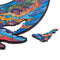 UNIDRAGON Wooden Jigsaw Puzzle Animal - Milky Whales - 172 pcs - Medium 33x20 cm