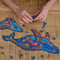 UNIDRAGON Wooden Jigsaw Puzzle Animal - Milky Whales - 268 pcs - King Size 43x27 cm