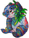 UNIDRAGON Wooden Jigsaw Puzzle Animal - Serious Panda - 215 pcs - Medium 25x33 cm