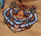 UNIDRAGON Wooden Jigsaw Puzzle Animal - Lovely Tiger - 273 pcs - King Size 30x38 cm