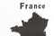 MiMi Innovations Luxury Wooden Country Map - 33.5x27.6 inch - Black