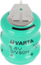 Varta 3 / V80H kolom 3,6 volt 70 mAh met 1er printcontact op +/-