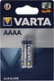 Varta 4061 Electronics AAAA-batterij 88422, fabricage nr.: 04061101402, ca. 41,5 x 8,3 mm