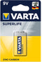 Varta 9V Superlife Batterij - 1 stuk