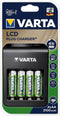 Varta Batterij oplader - LCD Plug Charger inclusief 4x AA 2100 mAh