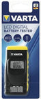 Varta Batterij Tester Digitaal - 1.2V t/m 9V - LCD-scherm - Voor Alle Batterijen