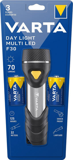 Varta - Day Light Multi LED F30 Zaklamp - 2xD Batterijen
