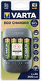 Varta Eco Charger 4x56816 Batterijlader NiMH AAA (potlood), AA (penlite)