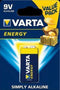 Varta Energy Alkaline batterij - 9V - blokbatterij - LR61