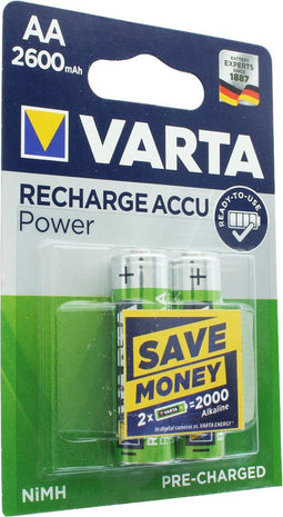 Varta Power Ready2Use Mignon NiMH-batterij AA 2300 mAh 2-pack