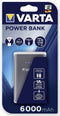 Varta Powerpack 6000 mAh Powerbank 2 USB-poort(en)
