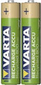 Varta Recycled Gebruiksklare Micro AAA LR03 batterij NiMH 800mAh 1,2 Volt 2 stuks