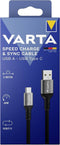 Varta USB-kabel USB-A stekker, USB-C stekker 2.00 m 57935101111
