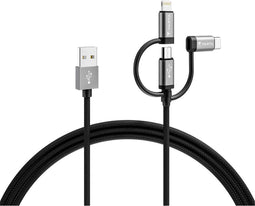 Varta USB-kabel USB-A stekker, USB-micro-B stekker, USB-C stekker, Apple Lightning stekker 2.00 m 57937101111