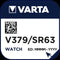 Varta V379 (SR63) Zilveroxide knoopcel-batterij / 1 stuk