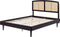 VARZY - Bed - Zwart - 140 x 200 cm - Rubberhout