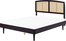 VARZY - Bed - Zwart - 160 x 200 cm - Rubberhout