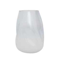 Vase Glass Gradient White / transparent / Glass