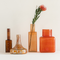 Vase Maljakko Orange / Recycled glass