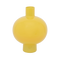 Vase recycled glass Round Vanilla