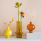 Vase recycled glass Round Vanilla