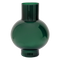 Vase Recycled Glass Tummy A Green