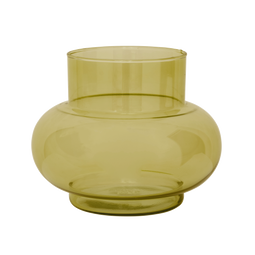 Vase Recycled Glass Tummy B Olive