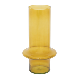 Vase recycled glass Yellow