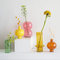 Vase recycled glass Yellow