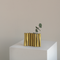 Vase Tubes Gold / Iron