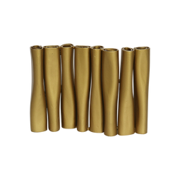 Vase Tubes Gold / Iron