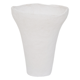 Vase Valo White / Cotton maché