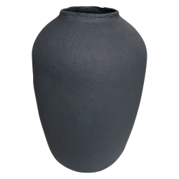 Vase XL Anthracite Anthracite / Cotton maché