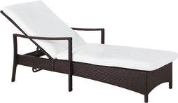 VASTO - Strandstoel - Bruin - PE rotan