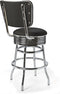 Bel Air Retro Barkruk BS-29-66-CB Zwart