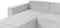 VATNE - Hoekbank u-vorm - Lichtgrijs - Polyester