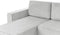 VATNE - Hoekbank u-vorm - Lichtgrijs - Polyester